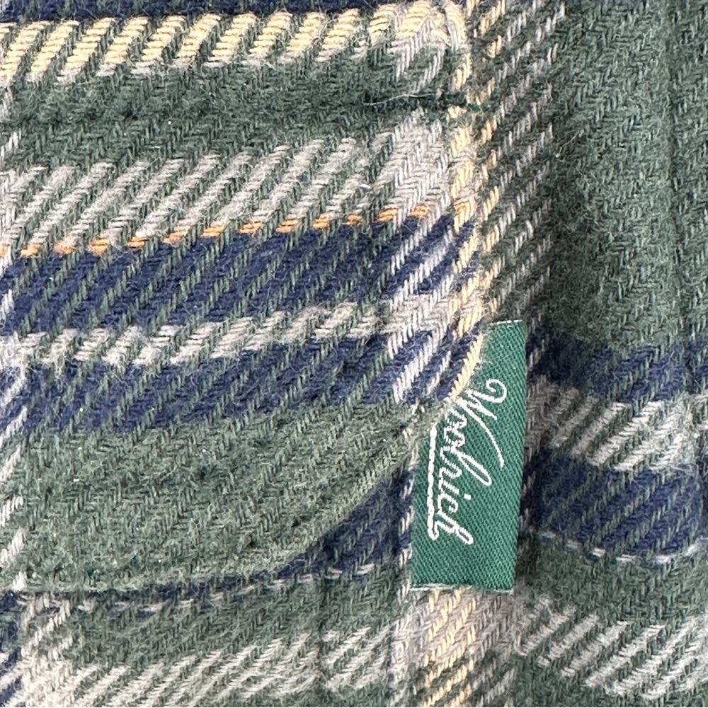 Woolrich‎ Women’s Large Green Plaid Shacket Jacket 100% Cotton Cozy - Picture 2 of 12